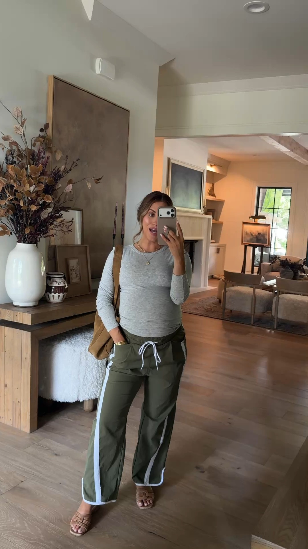 Wearing small in track pants (color is army green) & a small in the grey ribbed tank- A comfy & trendy look for fall! 

Fall outfits || Amazon haul || Amazon fashion || bump friendly outfits || women’s fall style

#LTKootd #LTKSeasonal #LTKBump