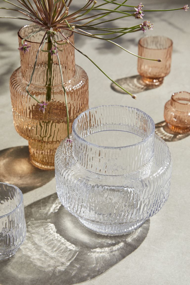 Glass Vase - Transparent - Home All | H&M US | H&M (US + CA)