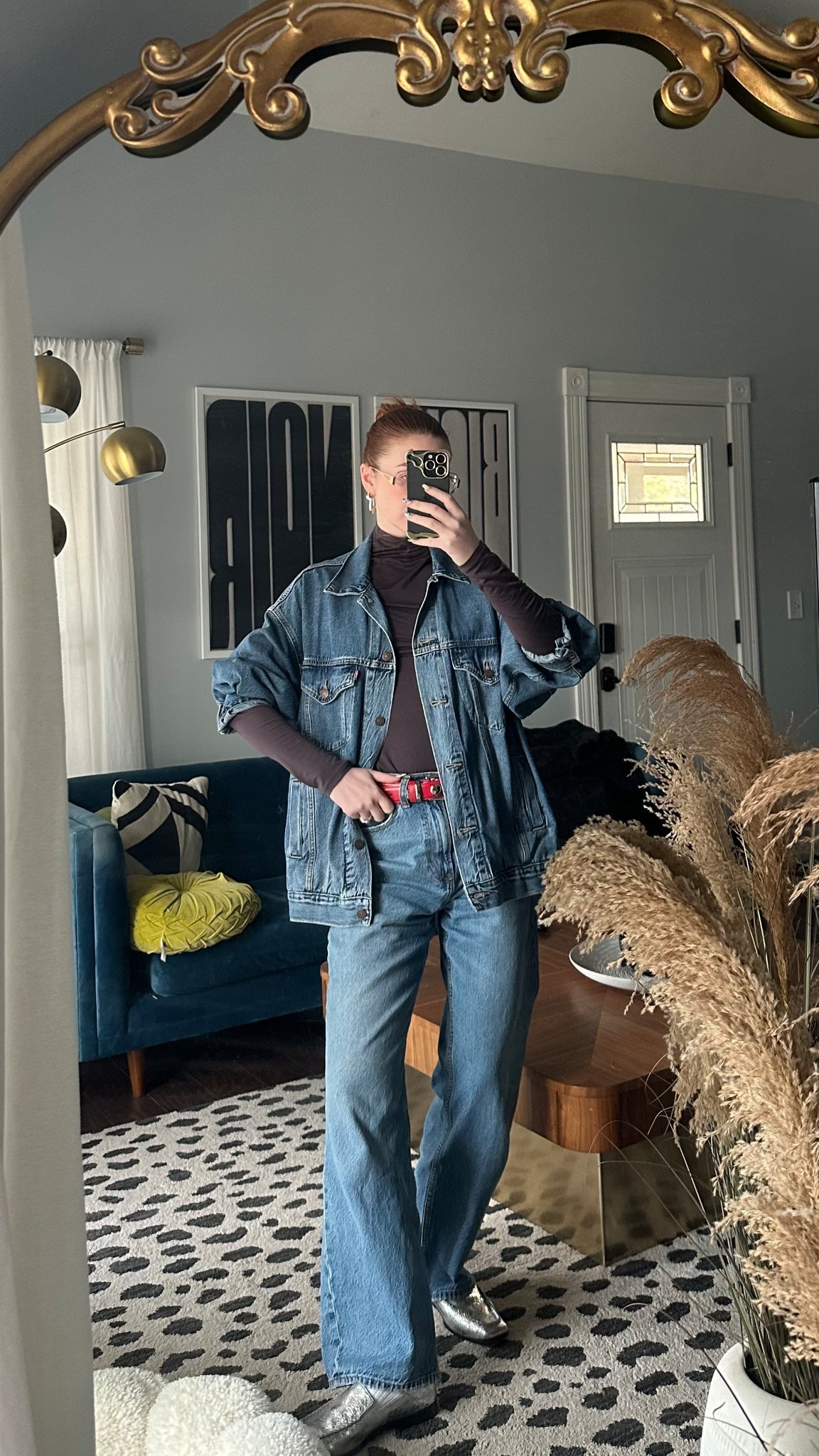 Double denim Canadian tuxedo transitional outfit 

#LTKFindsUnder50 #LTKFindsUnder100