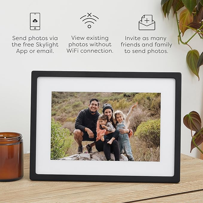 Skylight Digital Picture Frame: WiFi Enabled with Load from Phone Capability, Touch Screen Digita... | Amazon (US)