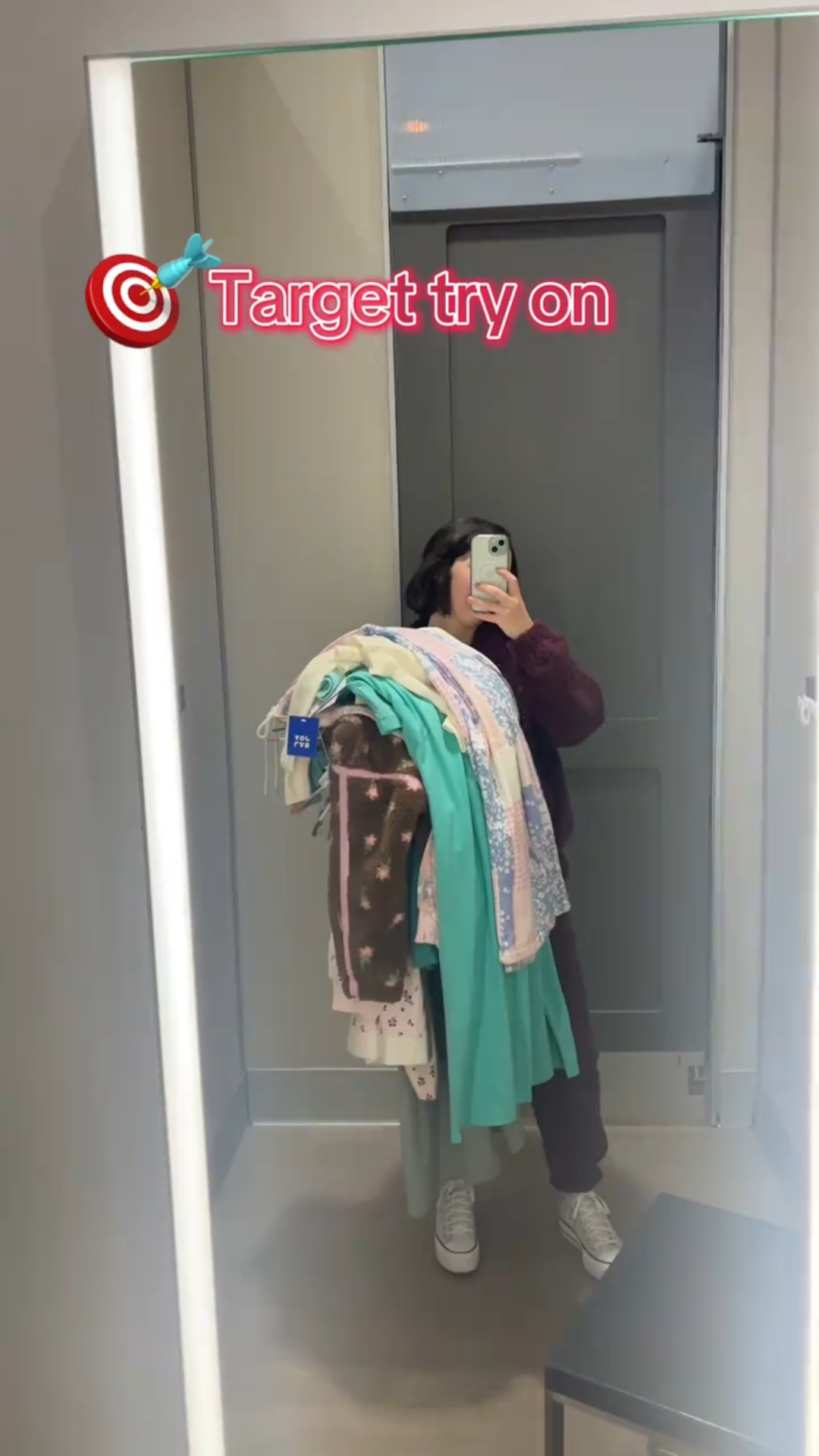 I had to try on some of targets new fun prints and colors. Sizes are already going fast and some items are on clearance already  