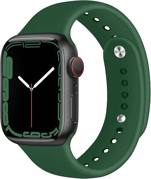 Sport Bands for Apple Watch Band 40mm 44mm 45mm 49mm 41mm 38mm 42mm Women/Men,Soft Silicone Strap... | Amazon (US)