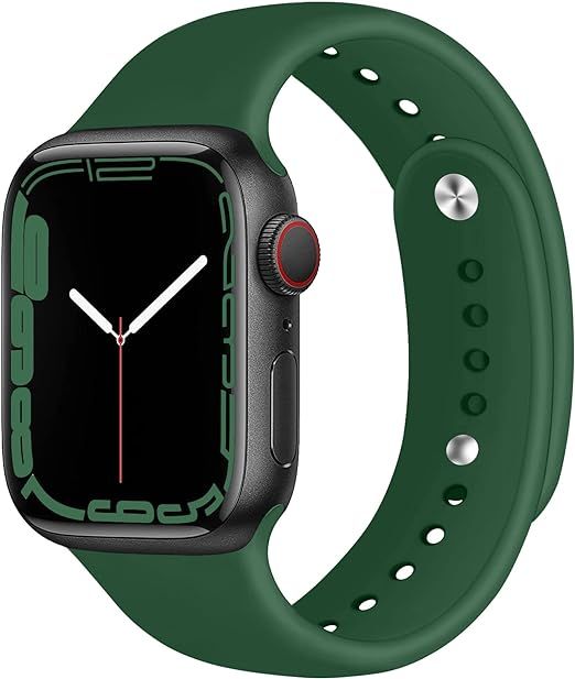 Sport Bands for Apple Watch Band 40mm 44mm 45mm 49mm 41mm 38mm 42mm Women/Men,Soft Silicone Strap... | Amazon (US)