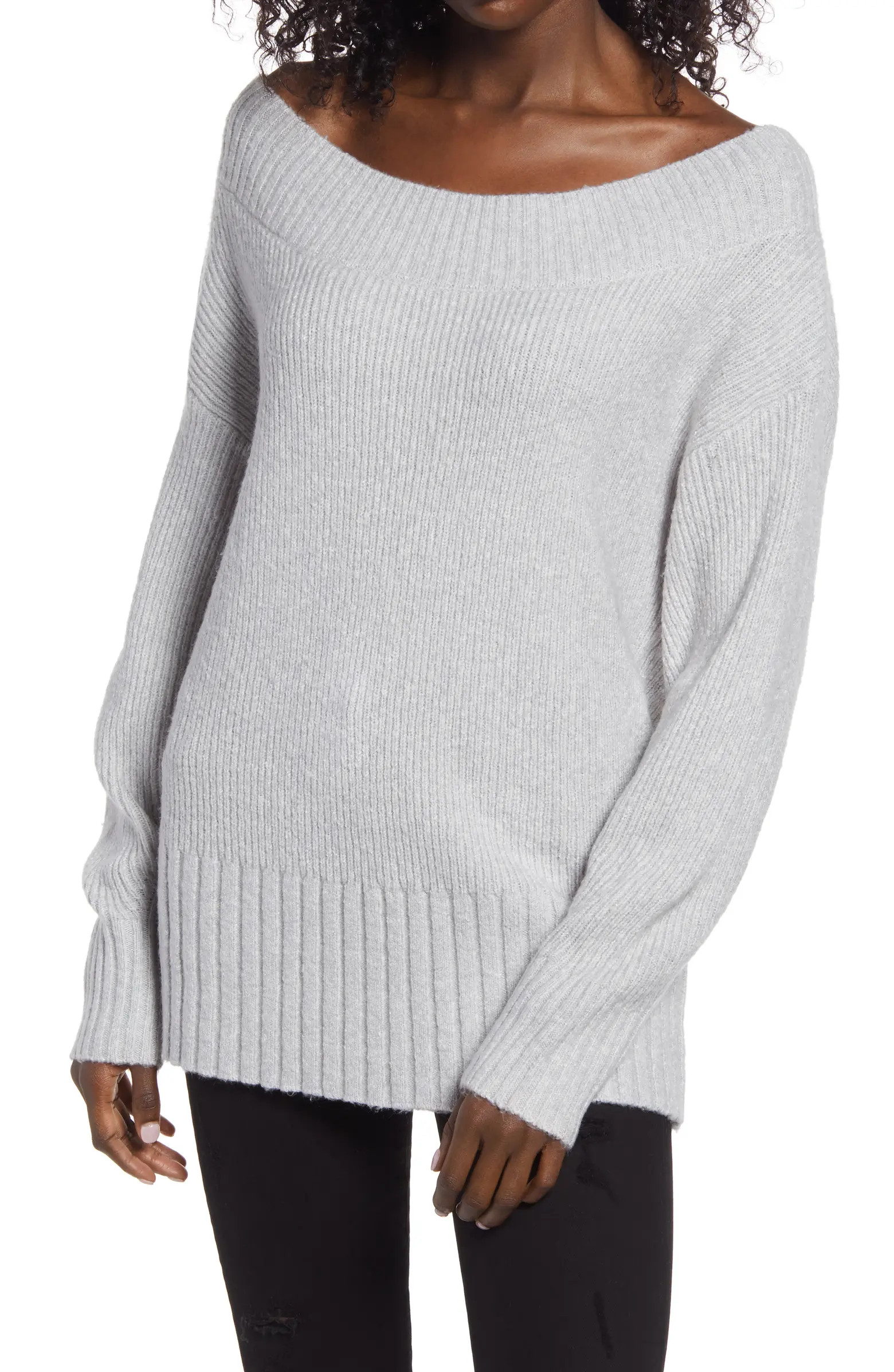 Ribbed Off the Shoulder Sweater | Nordstrom