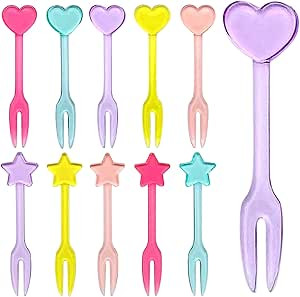 GET FRESH Forks for Kids – 30 - Picks for Kids Fruit Forks Bento Box Picks Reusable Mini Toothp... | Amazon (US)