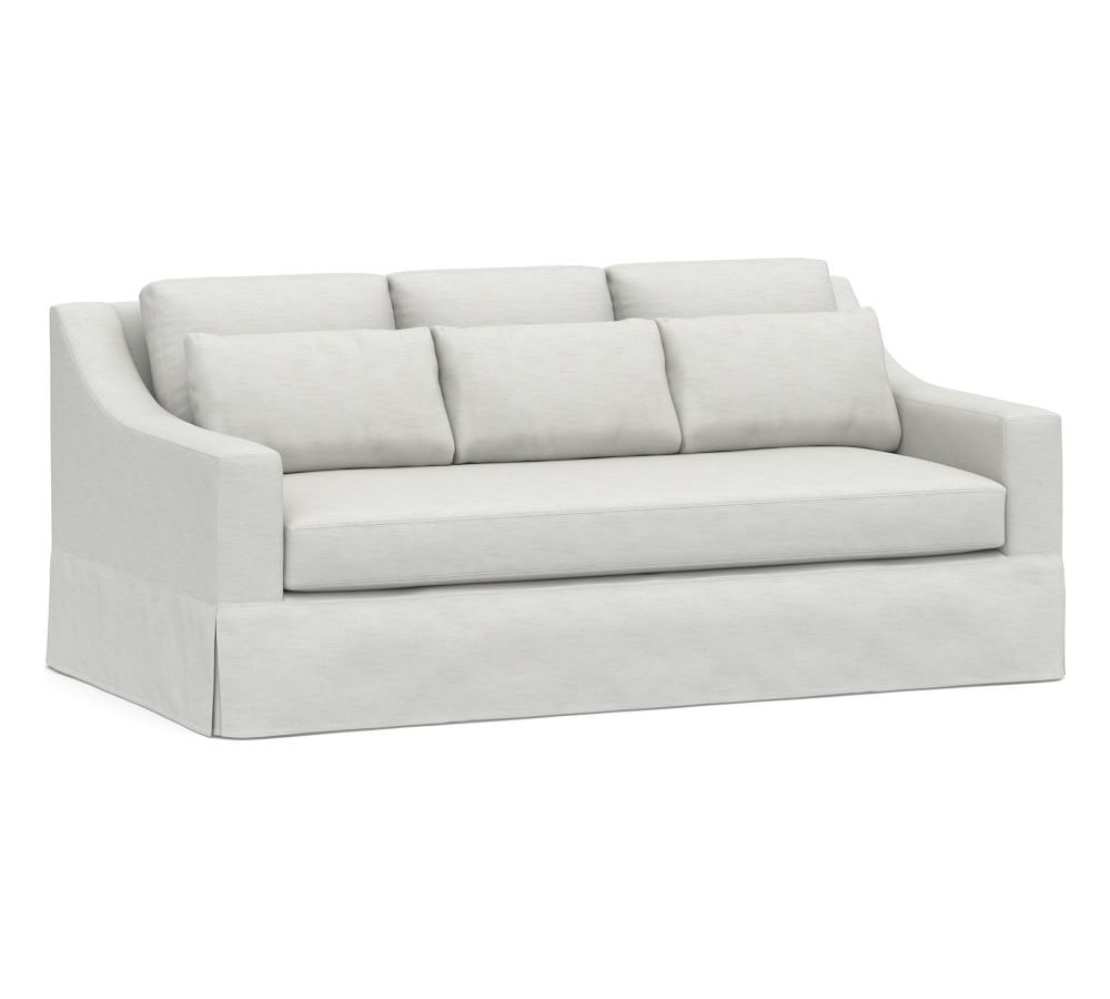 York Slope Arm Deep Seat Slipcovered Sofa | Pottery Barn (US)