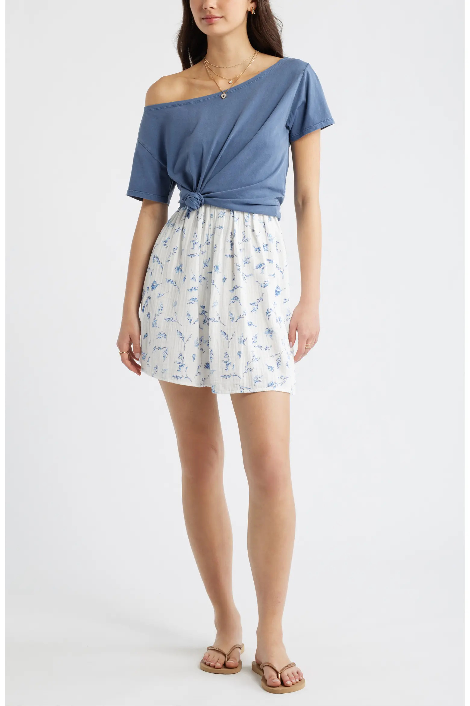 Relaxed Fit Boat Neck Cotton T-Shirt (Women) | Nordstrom | Nordstrom