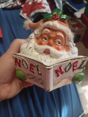 Vintage Napco Santa Holding NOEL Song Book Planter 1961 | eBay US