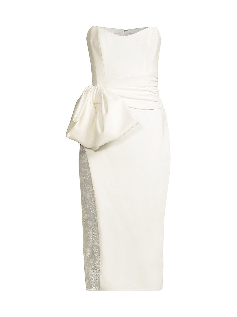 Natalie Bustier Lace Midi Dress | Saks Fifth Avenue