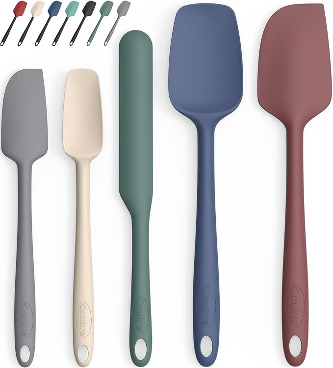 Coukre Silicone Spatula Set of 5,High Temperature Resistant, Food Grade Silicone, Dishwasher Safe... | Amazon (US)