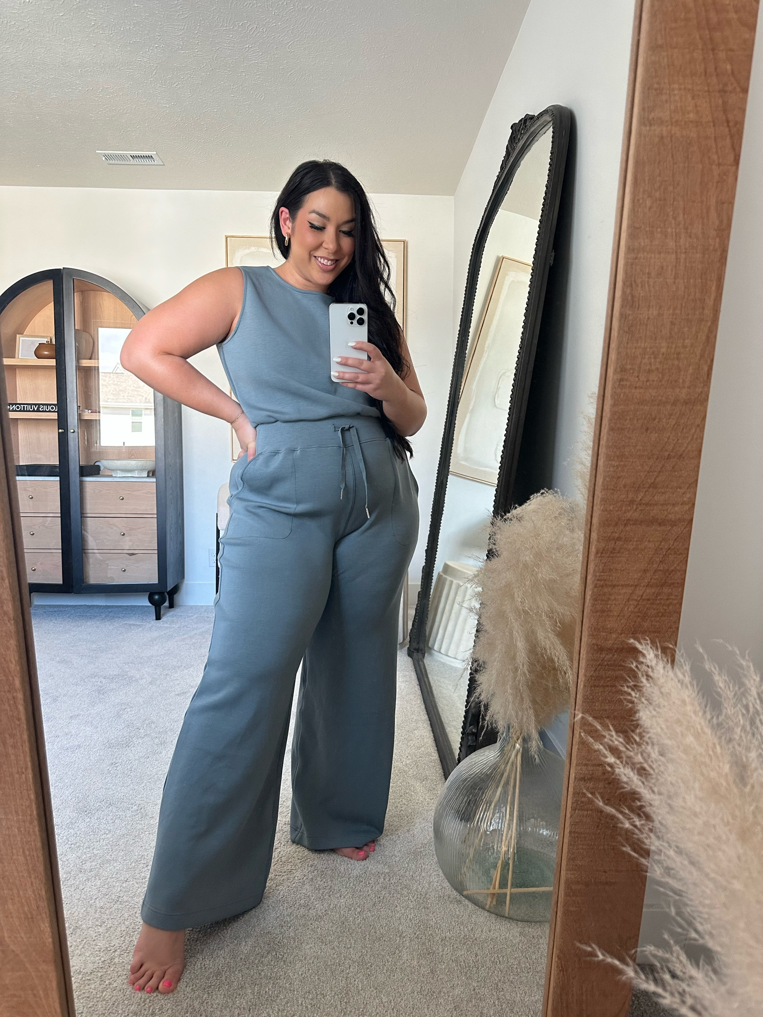 Size 1x 
Code Bonniexspanx 
Spanx jumpsuit 

#LTKcurves #LTKstyletip
