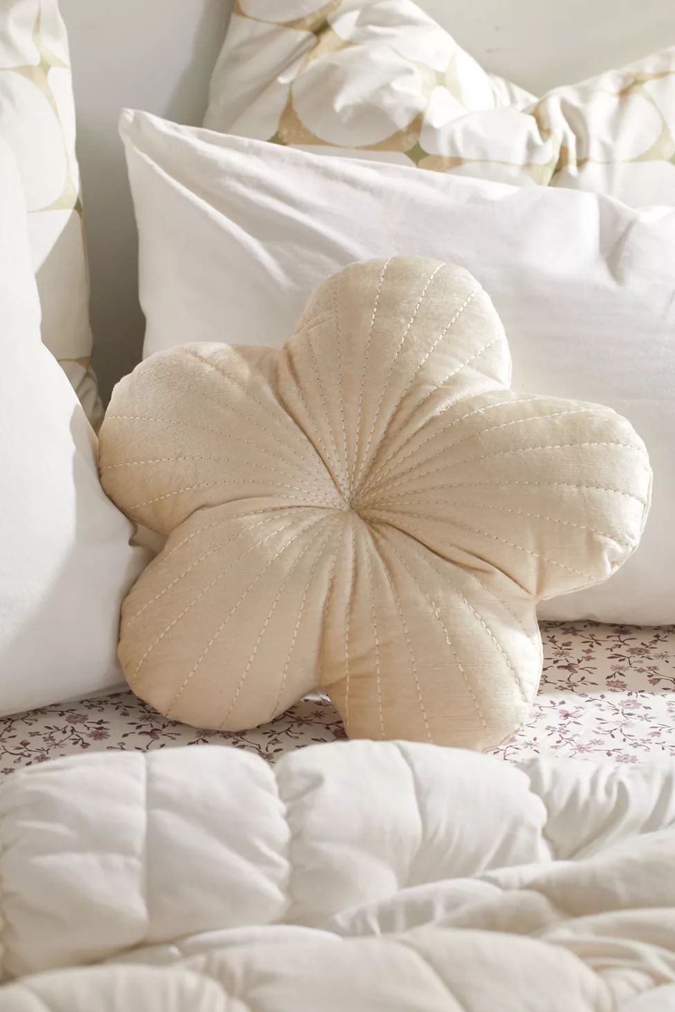 Polly Flower Throw Pillow | Urban Outfitters (US and RoW)