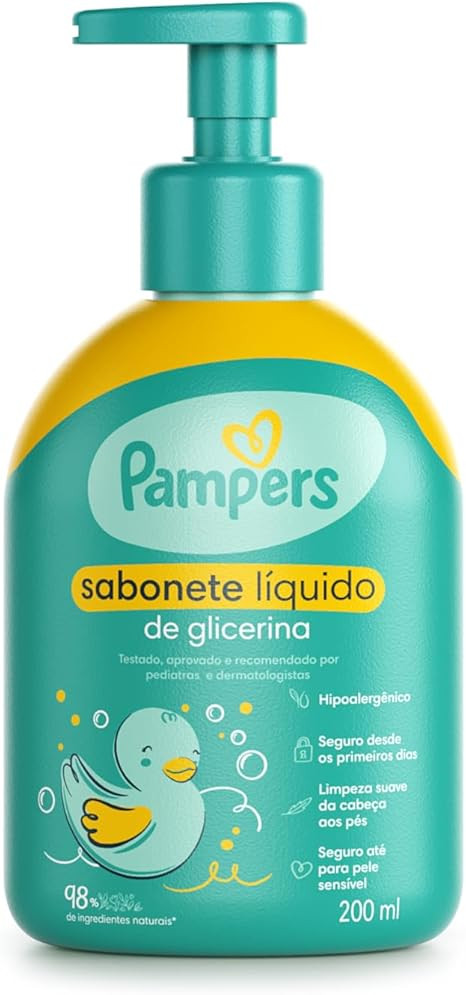 PAMPERS SAB LIQ CPO GLICERINA 200ml | Amazon (BR)