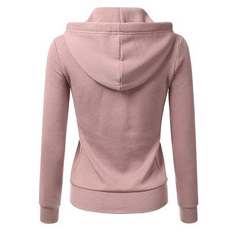 LilyLLL Women Casual Hoodies Long Sleeve Sweatshirt Zip Jacket Sport Coat Tops | Walmart (US)