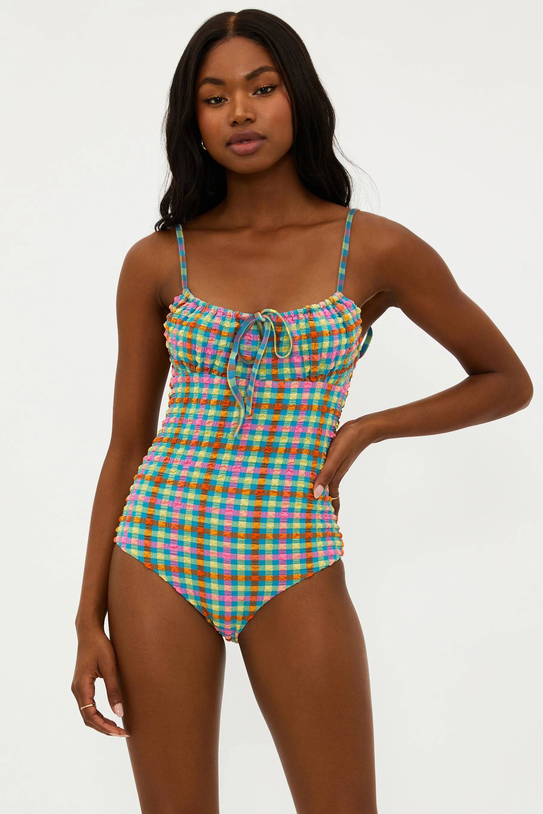 Betsy One Piece Sunny Side Gingham | One Piece Swimsuit | Beach Riot | Beach Riot