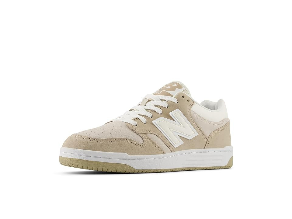 New Balance Classics BB480L v1 Shoes Mindful Grey/Moonbeam : US Men's 4.5 - Women's 6 D - Medium, Leather | Zappos