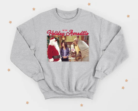 Friends I'm The Holiday Armadillo Christmas Sweater Jumper Funny Scene Retro TV Show Ross | Etsy (US)