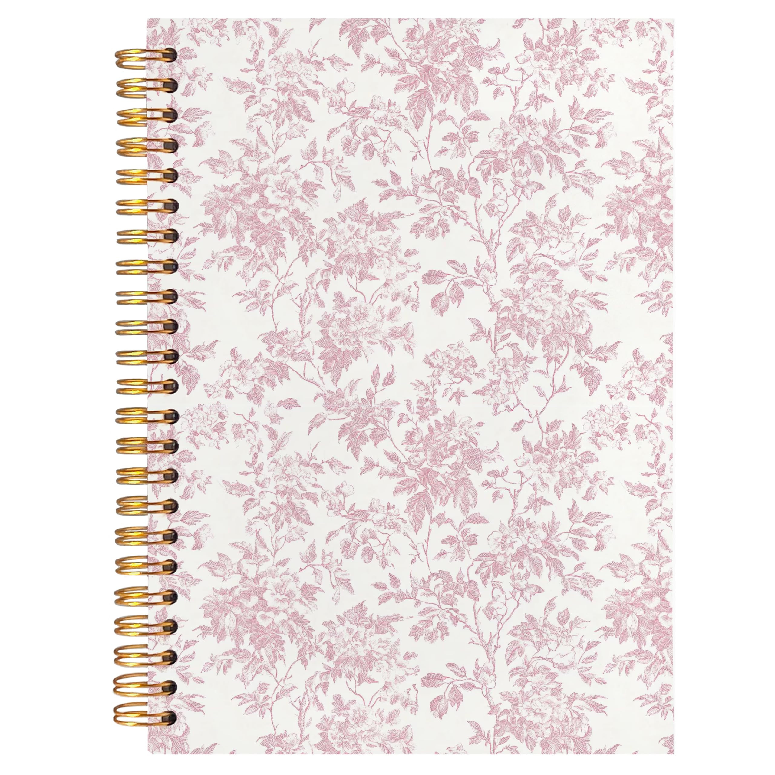 BearCake Pink Floral Chinoiserie Grandmillennial Notebook Journal,Aesthetic Notebook, Chinoiserie... | Amazon (US)