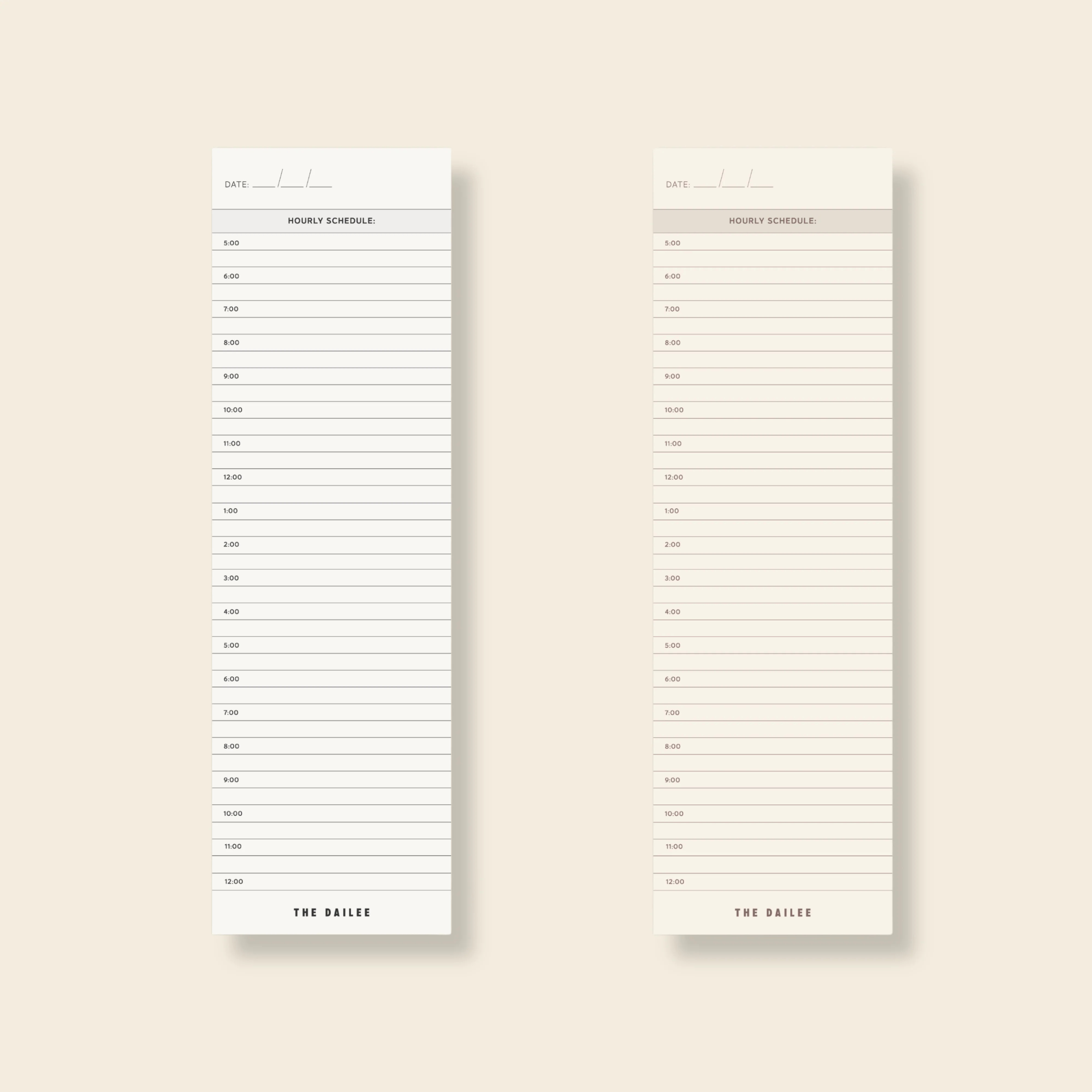 Time-Blocking Notepad | The Dailee