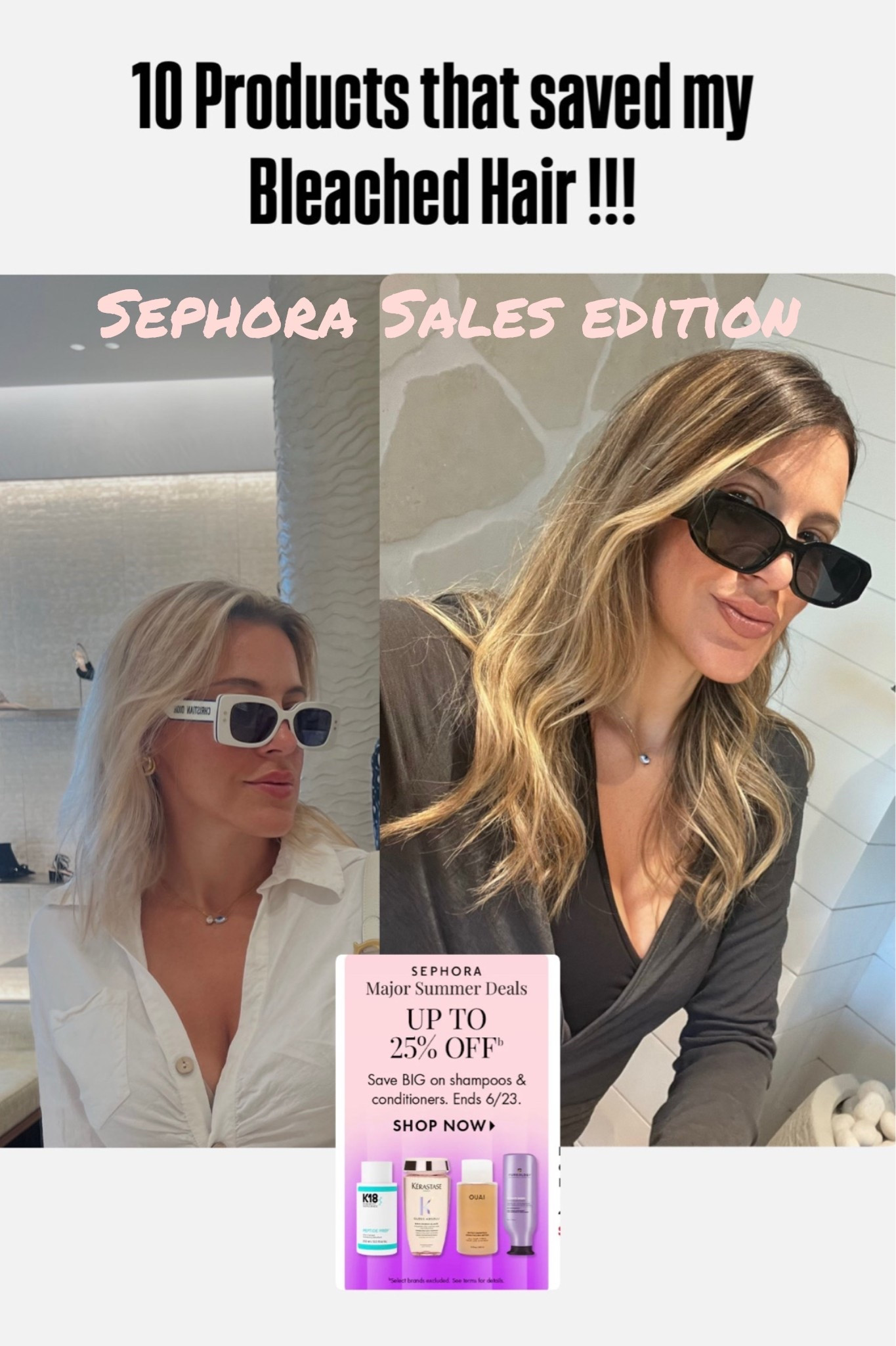 🛍️👱‍♀️ If your hair is currently suffering from bleach damage, do not sleep on these hair-savers while they’re discounted.🤍

#LTKbeauty #SephoraFinds #HairCareRoutine #BlondeHairCare #BleachedHairRepair #SephoraSavings #ShoppingList #LTKstyletip #HealthyBlonde #sephora @Sephora

#LTKselfcare #LTKSaleAlert