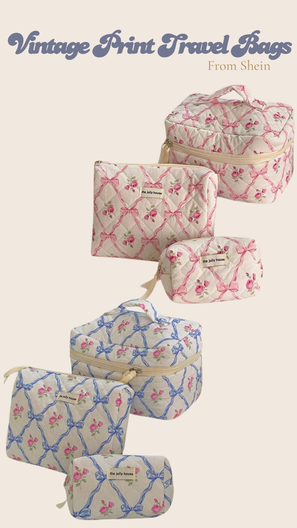 These travel bag sets are so cute and give me a vintage and classic vibe!

Super affordable from Shein

Travel, cosmetics, packing cubes, vacation essential, packing organization 

#LTKU #LTKbaby #LTKtravel