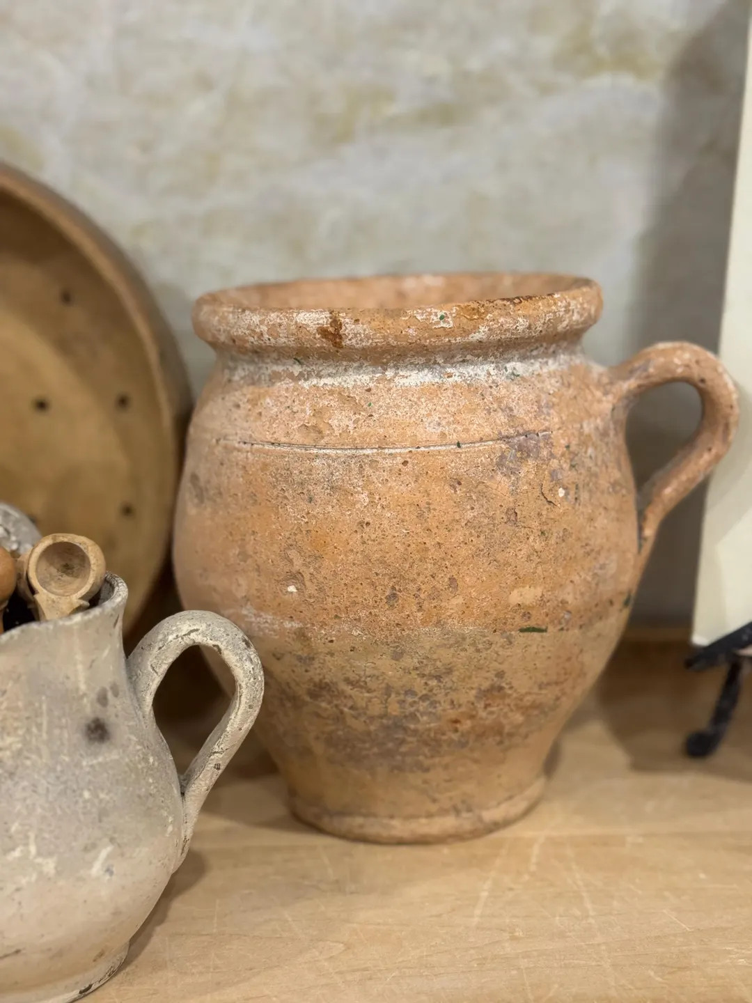 Vintage French Terracotta Pot With Handle 7 Inches Tall Rustic Confit-style Clay Jar French Count... | Etsy (US)