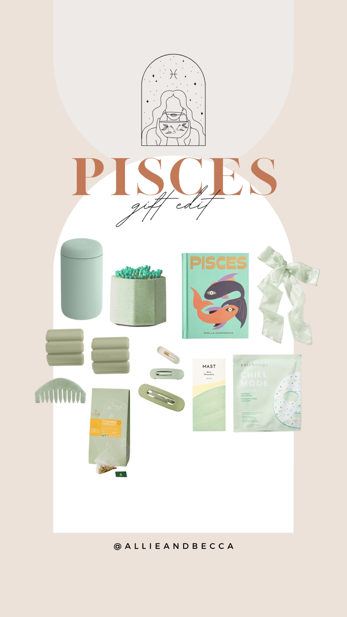 Pisces gift box / green gifts / curated gift box / gifts for Pisces / small gifts 

#LTKSeasonal #LTKunder50 #LTKstyletip
