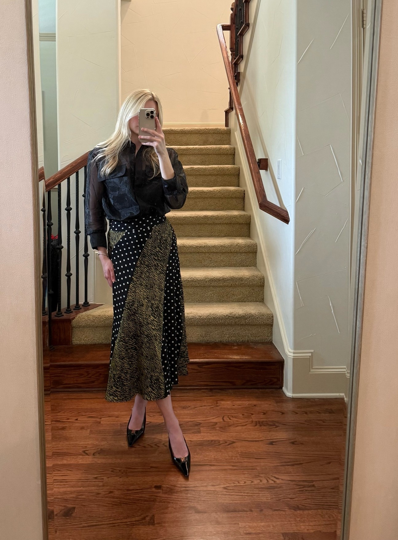 Mixed pattern skirt 🦓✨