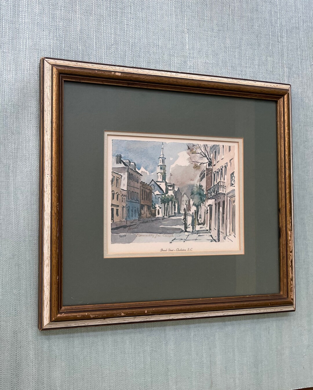 Fouché . Charleston Watercolorist . broad Street . - Etsy | Etsy (US)
