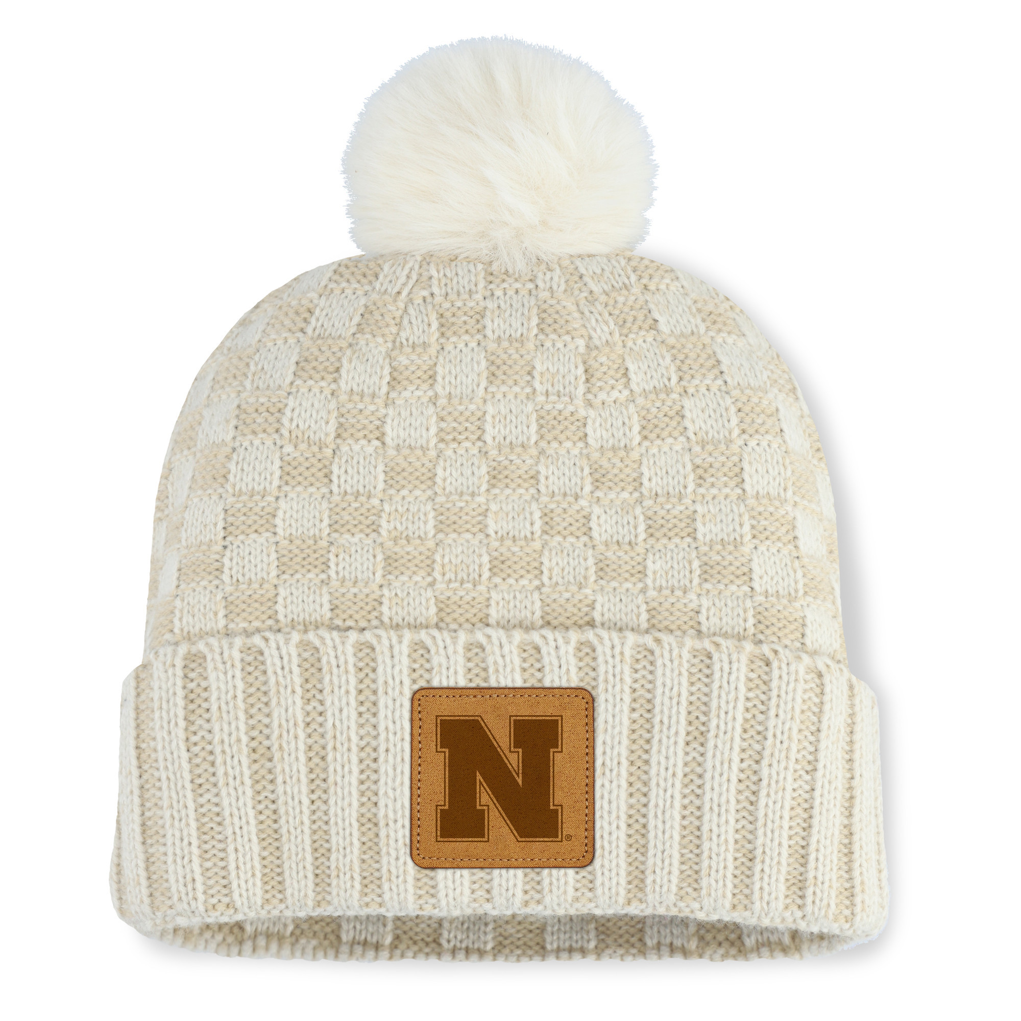 Fanatics Natural Nebraska Huskers Blaze Pom Knit Hat | Fanatics