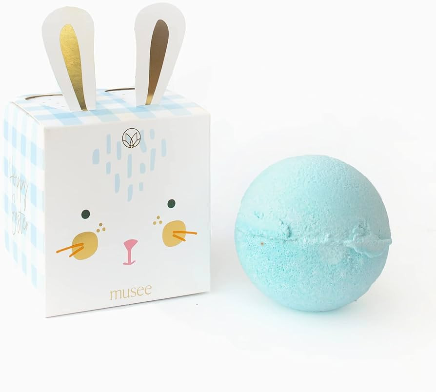 Musee Blue Bunny 8oz Bath Bomb|Relaxing Aromatherapy Bath Bombs | Gift Set for Women | Easter Gif... | Amazon (US)