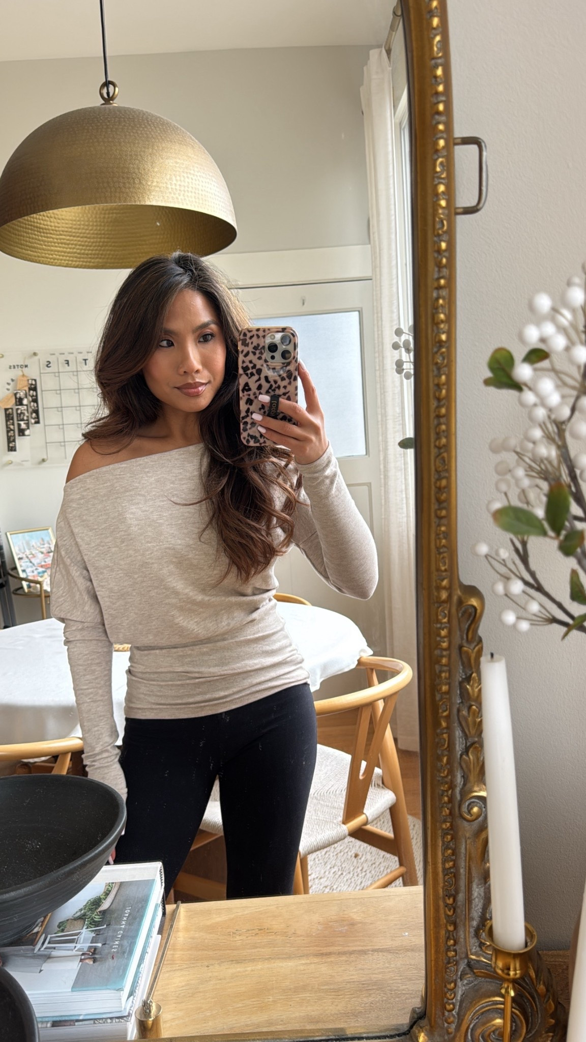 Casual comfy outfit at home! 

Wearing S in $35 top & 4 in flare leggings 

#LTKPetite
