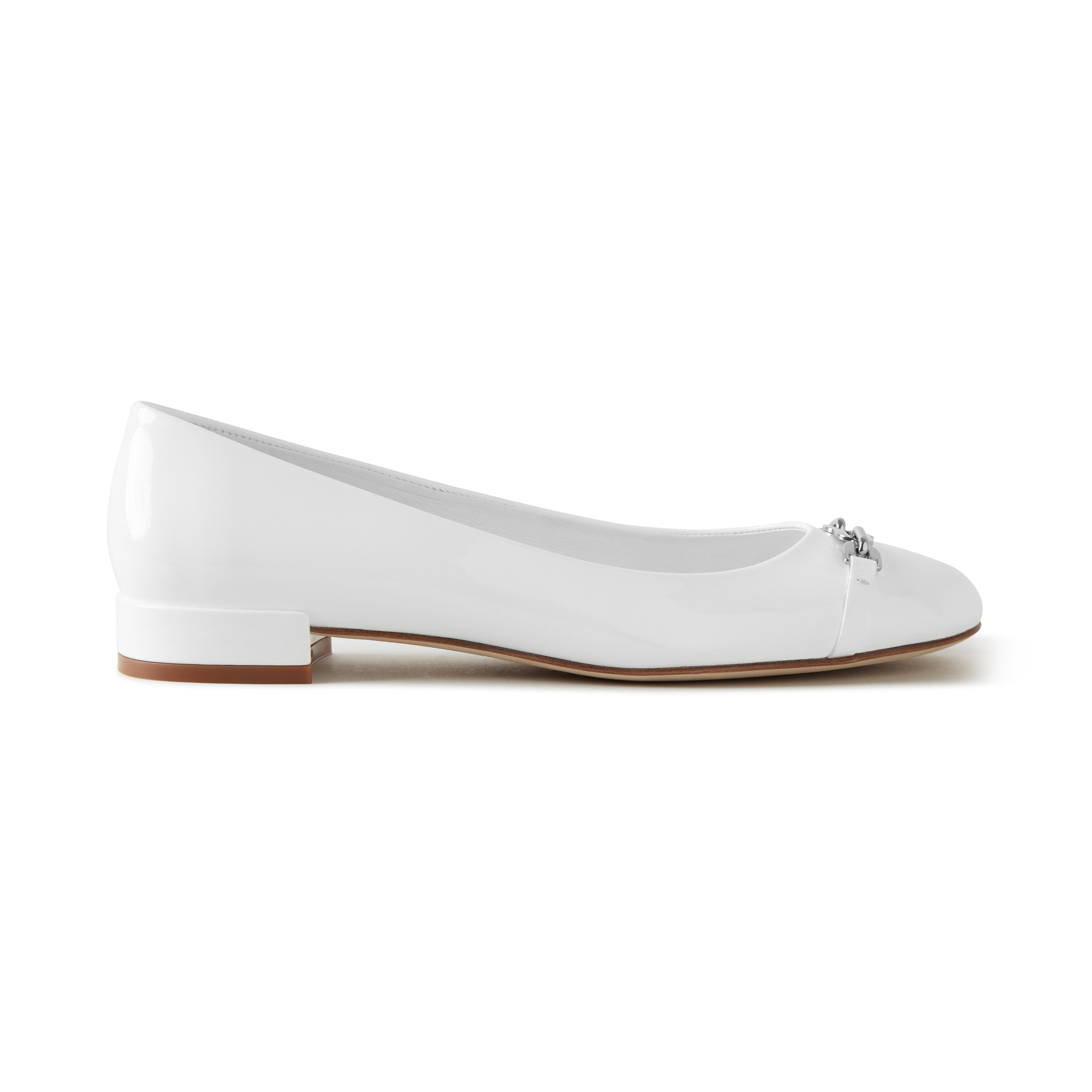 Mulberry Women's Heeled Pimlico Ballerina - White - Size 36 | MULBERRY