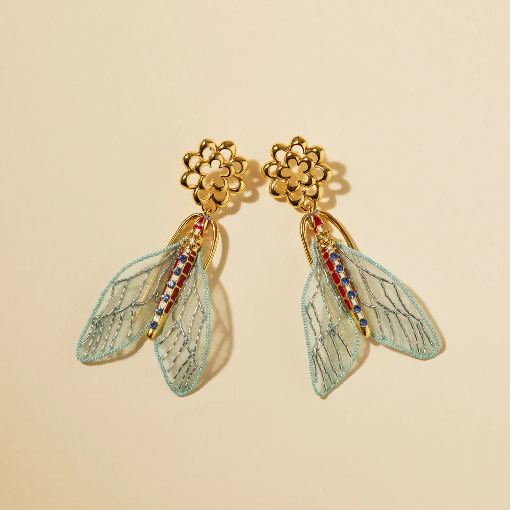 Zagora Earrings Mint | Mignonne Gavigan
