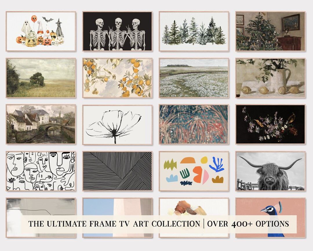 Samsung Frame Tv Art Set of 400 Winter Frame Tv Art Art - Etsy | Etsy (US)