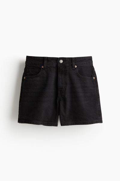 Regular Denim Shorts - Regular waist - Short - Light denim blue - Ladies | H&M US | H&M (US + CA)