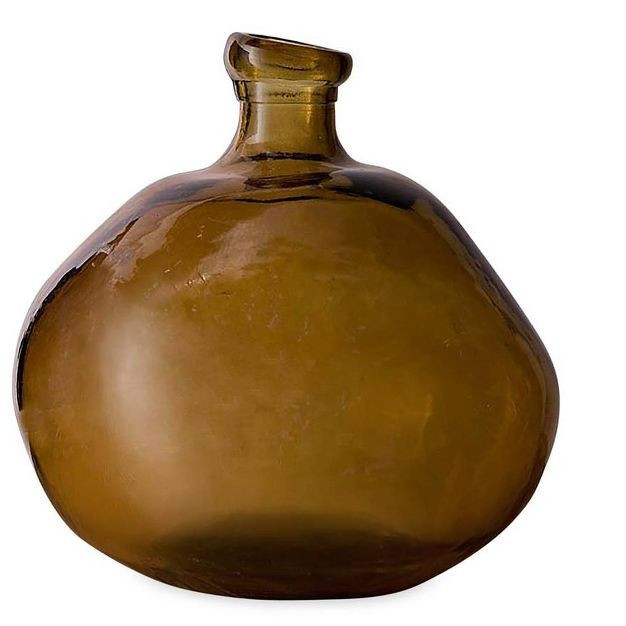 VivaTerra Recycled Round Glass Balloon Vase, 13" | Target