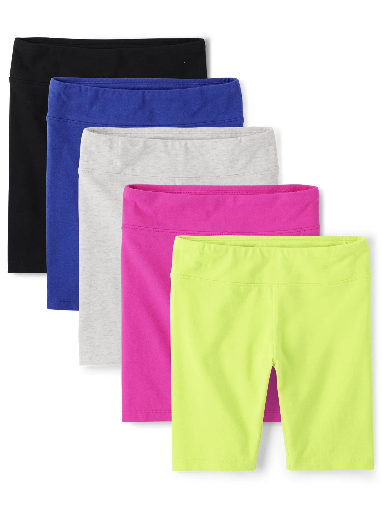 The Children's Place Girls Hi-Rise Bike Shorts, 5-Pack, Sizes XS-XXL | Walmart (US)