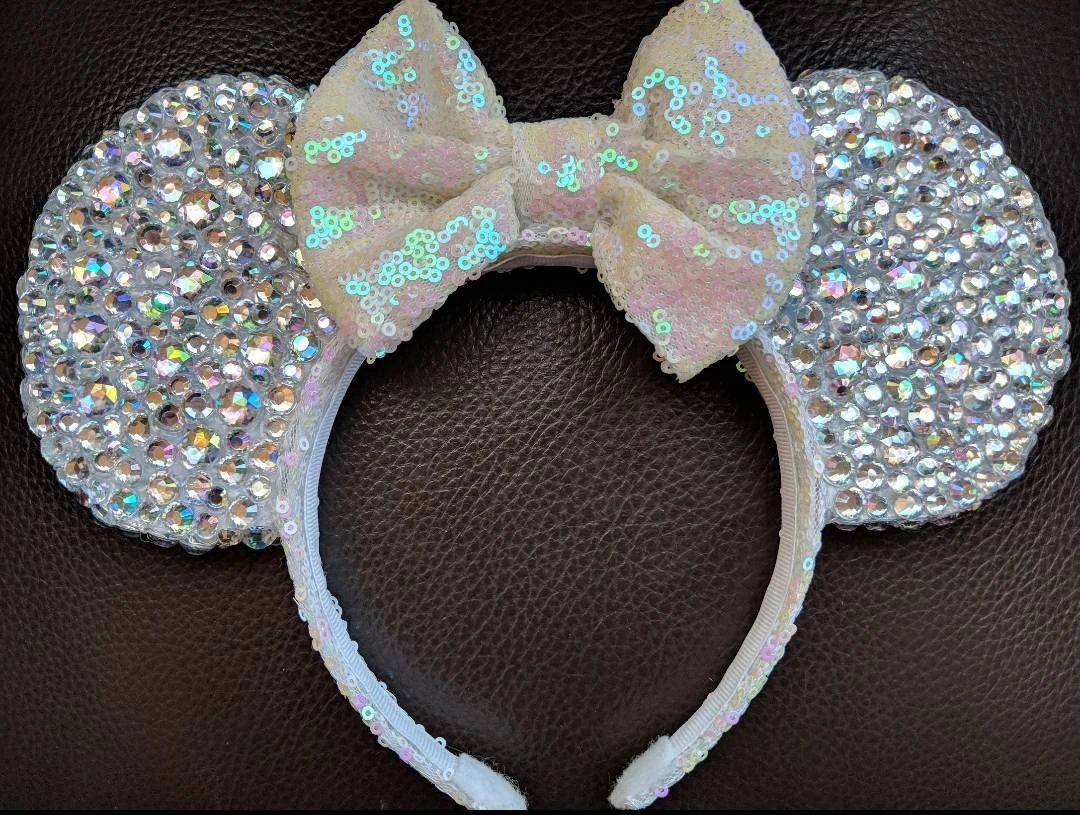 Rhinestone Mickey mouse Minnie mouse ears | Etsy (US)