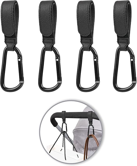 Go Pal 4 Pack Stroller Hooks for Bags, Baby Stroller Clips and Hooks Carry 33lbs Per Stroller Hoo... | Amazon (US)