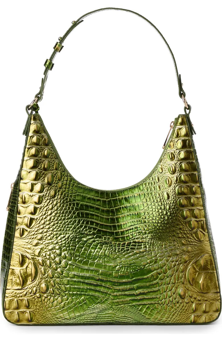 Tabitha Croc Embossed Leather Shoulder Bag | Nordstrom