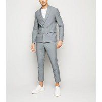 Men's Grey Double Breasted Slim Suit Jacket New Look | New Look (UK)
