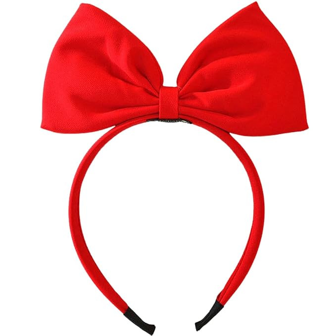 SARATA Red Valentine's Day Bow Headband - Hair Headband for Women & Girls - Red Bow Knot - 1 Coun... | Amazon (US)