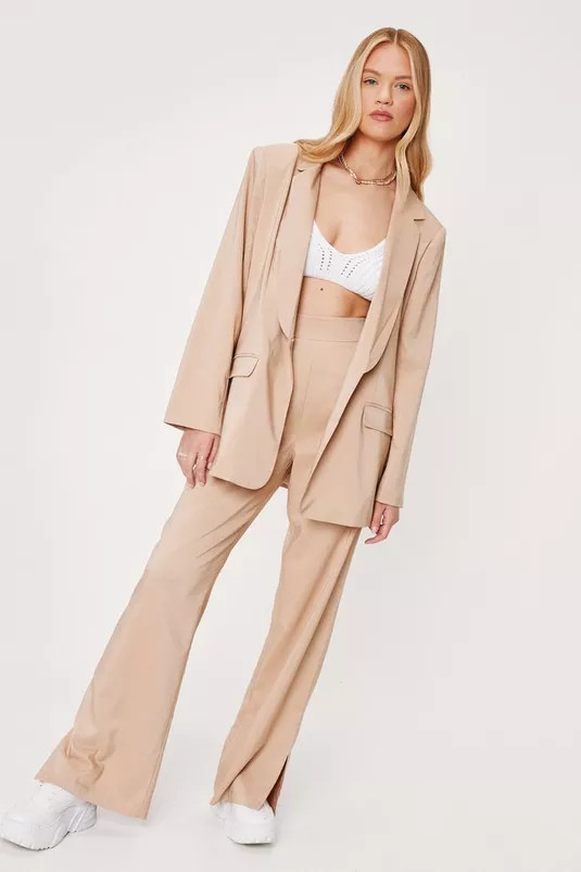 Oversized Long Sleeve Tailored Blazer | Nasty Gal (US)
