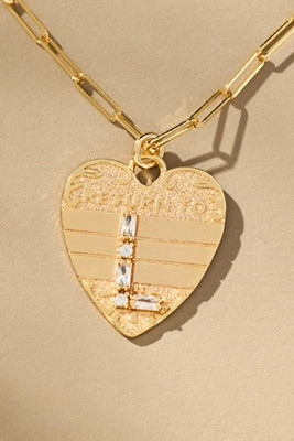 Monogram Heart Charm Necklace | Anthropologie (US)
