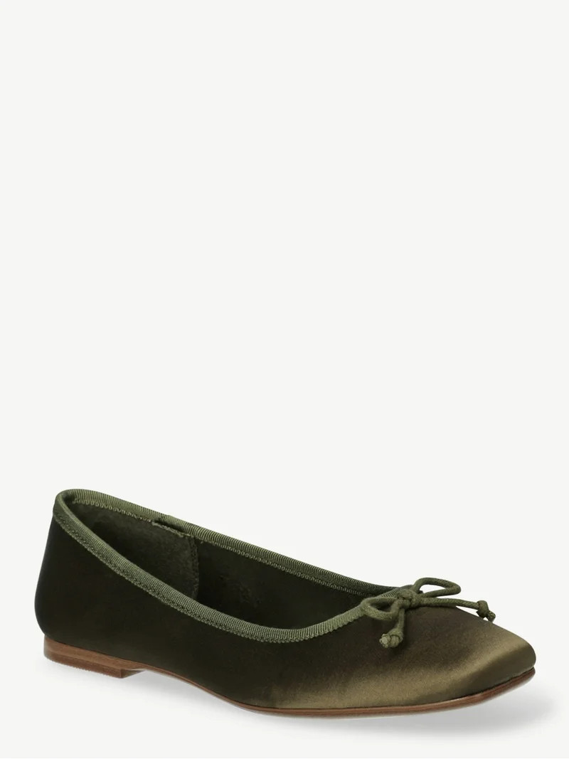 Scoop Women's Square Toe Ballet Flats | Walmart (US)