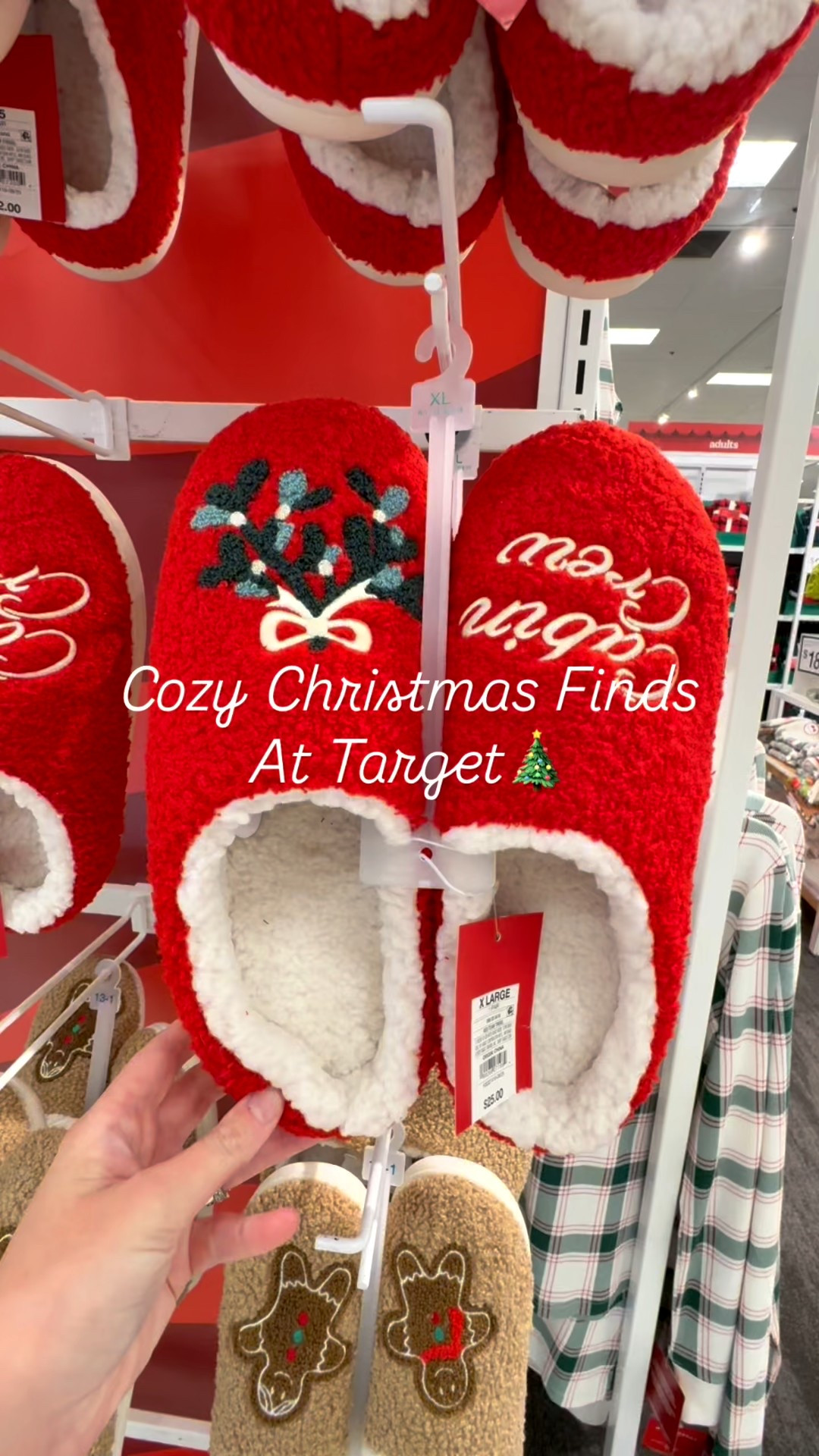 Cozy Christmas finds at Target 🎄✨
These slippers + festive PJs are giving all the holiday vibes! Which set would you wear first? ❄️😍

#TargetFinds #TargetStyle #ChristmasPJs #HolidayCozy #LTKHoliday #LTKStyle

#LTKGiftGuide #LTKSeasonal #LTKHoliday