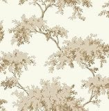 Taupe Alder Peel & Stick Wallpaper | Amazon (US)