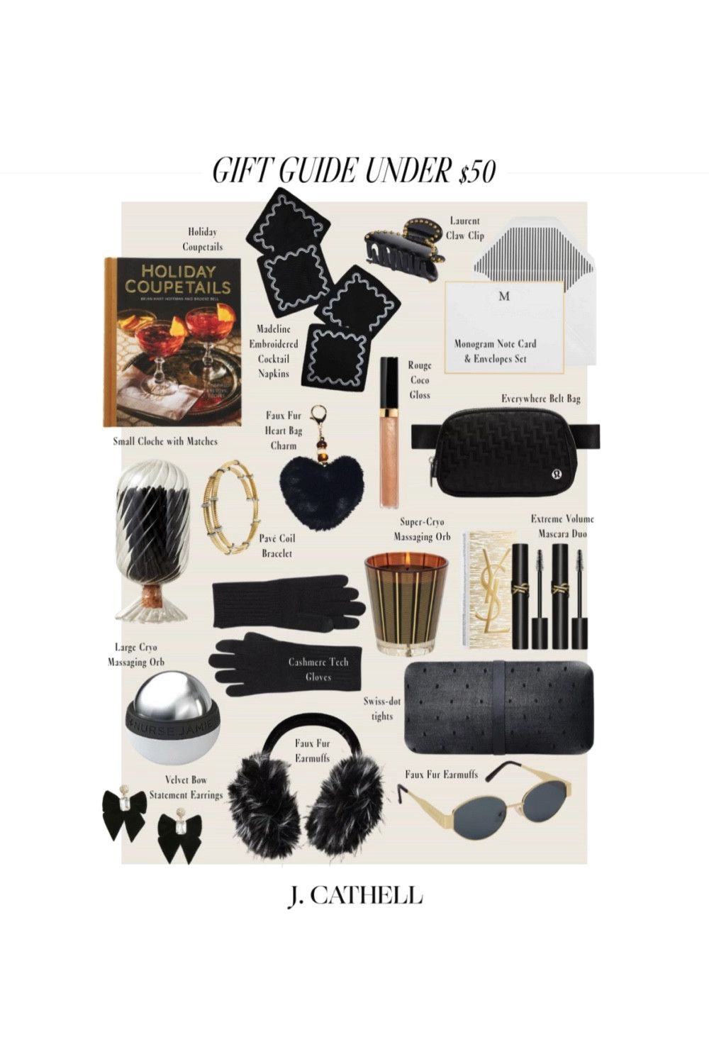 Holiday shopping has officially kicked into full gear — and the deals this weekend are simply too good to pass up. While you're curled up watching Christmas movies, eating leftover turkey, and soaking in every cozy moment, I rounded up the cutest gifts under $50 that make holiday shopping easy.

From beauty favorites and luxe little indulgences to home gems, cozy accessories, and stocking stuffers that look way more expensive than they are — these boards are packed with can’t-miss finds.

Swipe through for budget-friendly gifts for teachers, girlfriends, sisters, hostesses, neighbors, and white-elephant swaps… or treat yourself while you're at it.

Tap to shop & save these for later — your December gifting list just got a LOT easier. 🎁✨
#GiftGuide2025 #GiftsUnder50 #HolidayDeals #HolidayGiftIdeas #StockingStuffers #BudgetFriendlyGifts #GiftIdeasForHer #HostessGifts #BestHolidayGifts #HolidayShopping #ChristmasGiftGuide #CyberWeek #BlackFridayFinds #jcathell

#LTKGiftGuide #LTKHoliday #LTKCyberWeek