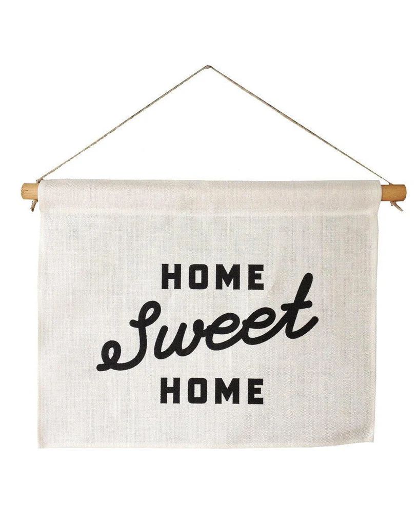 Linen Banner - Home Sweet Script | McGee & Co.